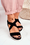 Dámské Sandály Na Klínu Nasazovací Černá Harper