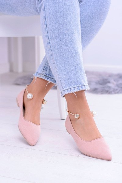 Růžové balleriny s náramkem Mami