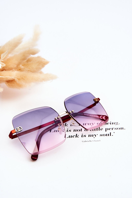 Velké dámské sluneční brýle 400UV E4721 Červené