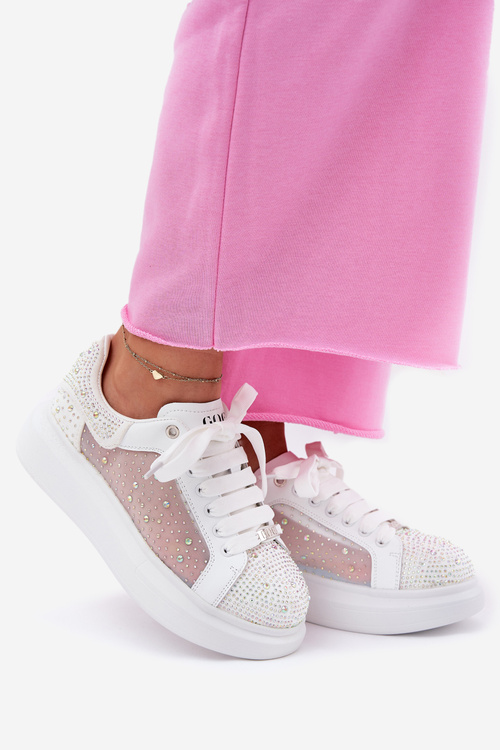 Zdobené tenisky na platformě GOE NN2N4021 černé