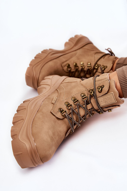 Dámské boty Memory Foam Big Star KK274366 Béžové