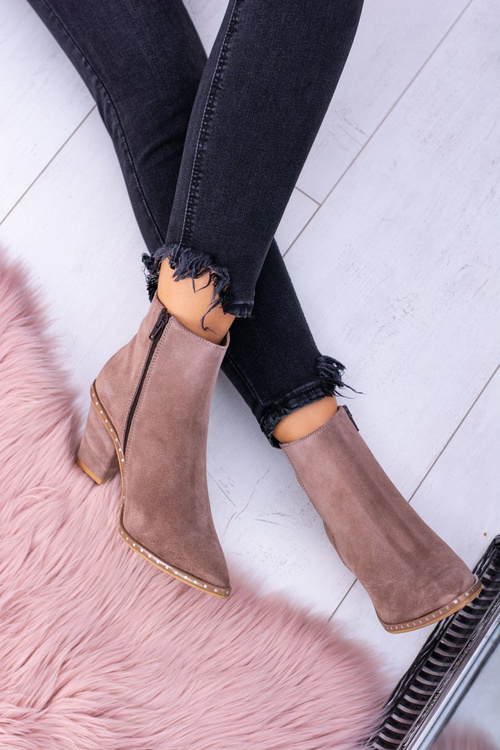 Dámska kožená béžová sonoma