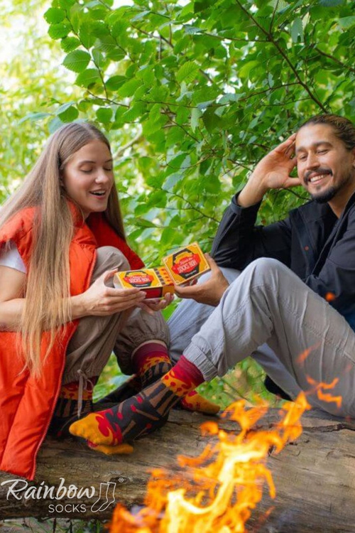 Ponožky MATCH BOX Zápalky Rainbow Socks