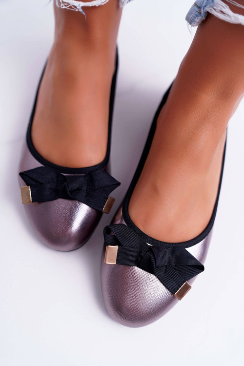 Dámské Baleríny Elegantní Pewter LaDonna