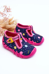 Dievčenské topánky Papci Befado 110p471 Pink-Navy Blue