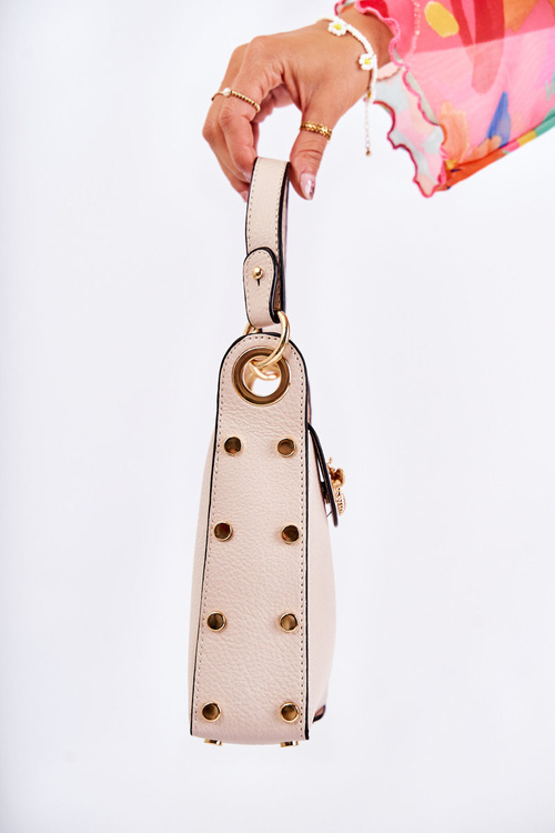 Malá dámská kabelka s Ornamentem Béžový Ellies