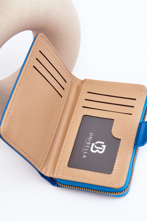 Lakovaná dámská lakovaná peněženka modrá Risima