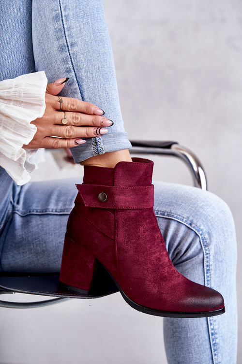 Dámské semišové kozačky La.Fi 260041WI-SU Červené