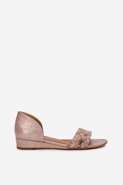 Kožené sandály Maciejka 01971-71 zlaté