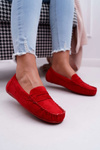 Dámske červené mokasíny