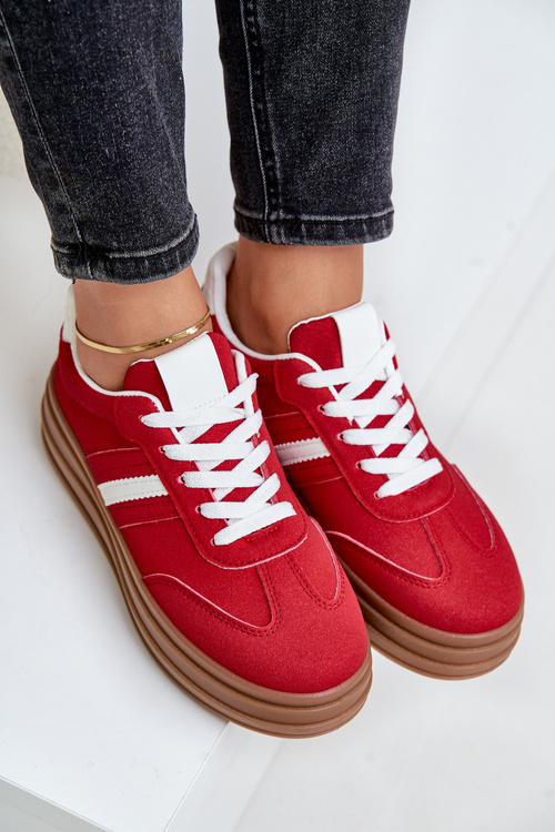 Dámské Tenisky Na Platformě Červené Dravinnia