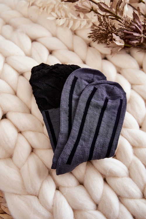 Dámske 5-pakové viacfarebné bavlnené ponožky