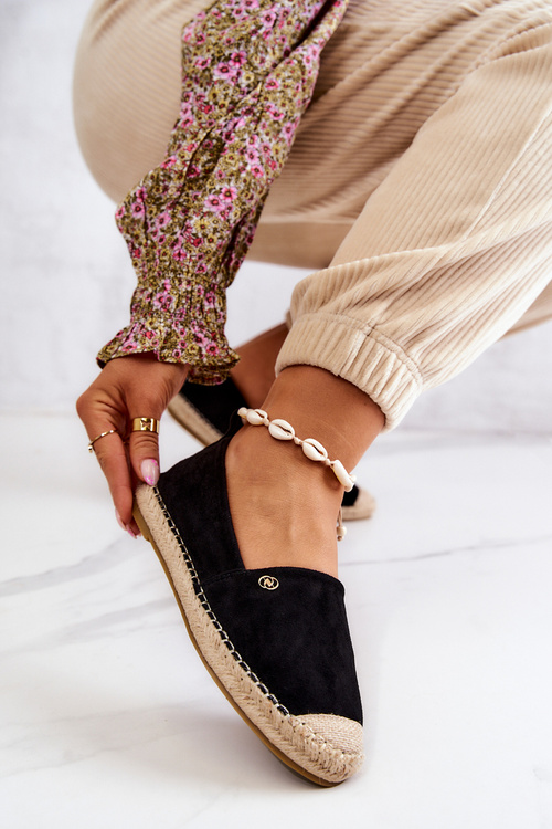 Dámské semišové espadrilky Černá Joaquin