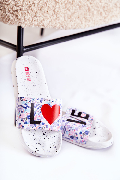 Dámské Nazouváky Big Star Love DD274A256 Bílé