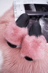 Dámské Nazouváky s Kožešinou Růžové NiceFur
