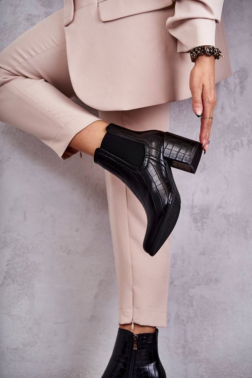 Hadie kožené topánky la.fi 260038b-xc čierna