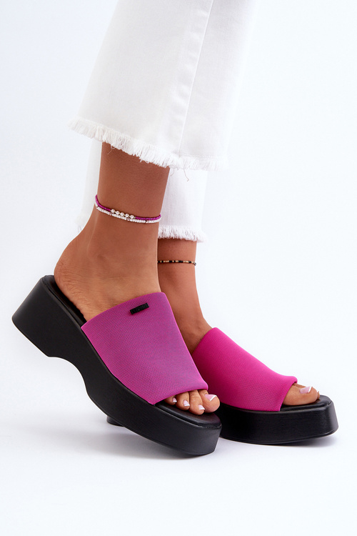 Dámské žabky Big Star NN274026 Fuksie