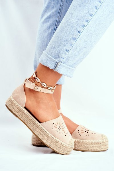 Dámské Espadrilky Béžové Palermo