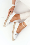 Espadrilles na slamenej podrážke S. Barski White