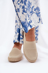 Dámské Espadrilky S Pletením Vinceza 13624 Béžové