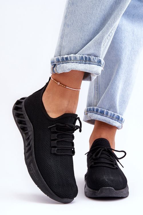 Ženské posuvné materiály tenisky čierna venett