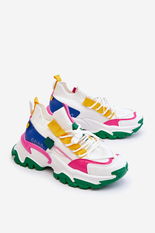 Dámské ponožkové tenisky Bílo-Zelená Keaton