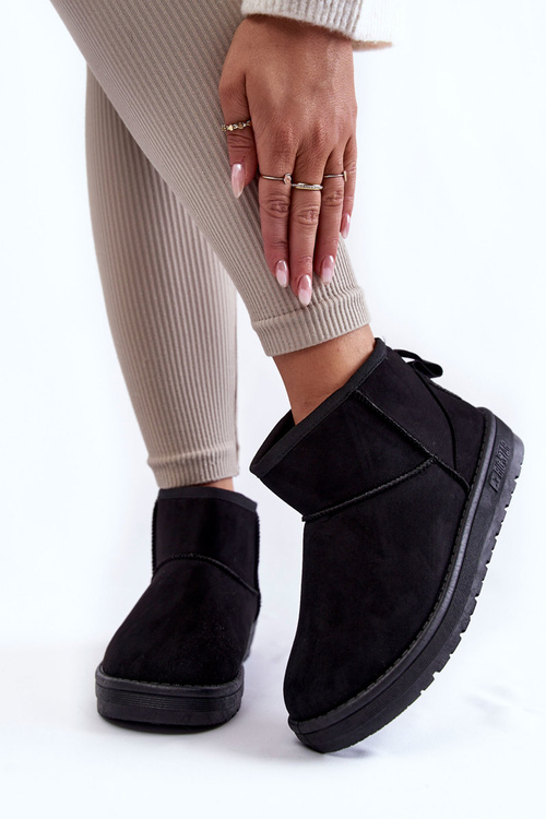 Dámske izolované snehové topánky Veľká hviezda KK274288 Čierna