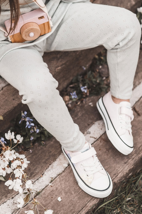 Detské materiály tenisky tlačte ružové buchty