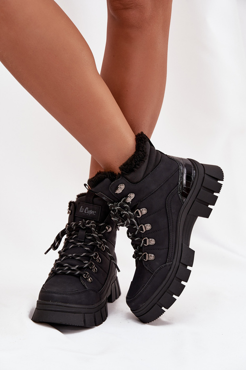 Zateplené dámske trapery Lee Cooper LCJ-25-31-3911 Čierne