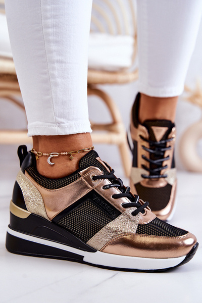 Sportovní Boty Cerné Zlate Sharon