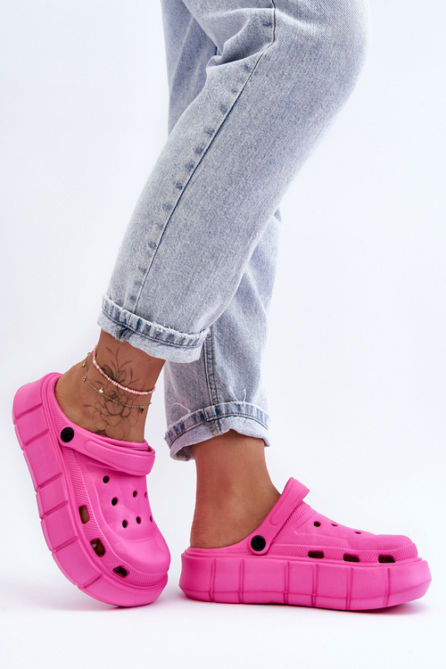 Dámská pěnová platforma Crocs Fuchsia Beckett