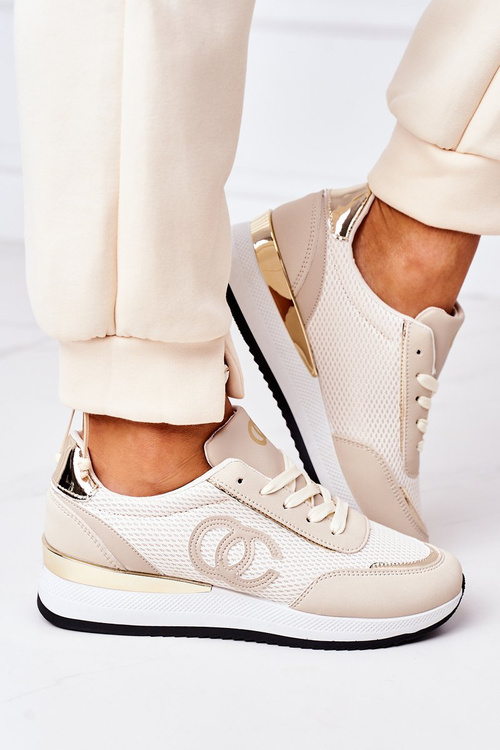 Dámská Sportovní Obuv Sneakersy Béžové Under Control