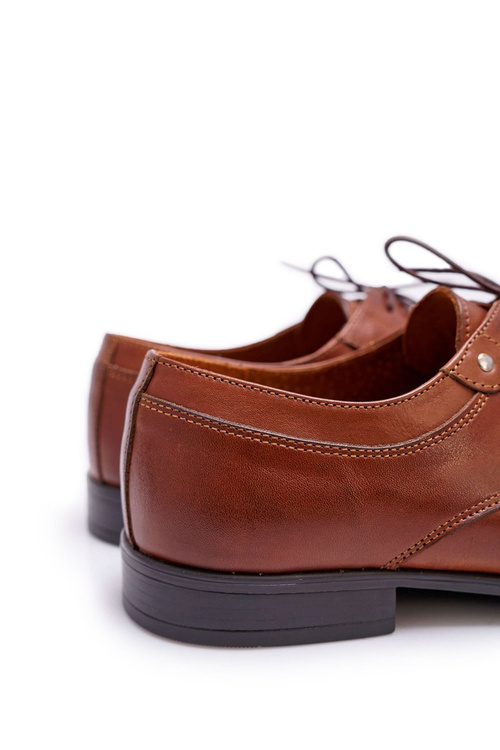 Pánské Polobotky Kožené elegantní hnědé Trust