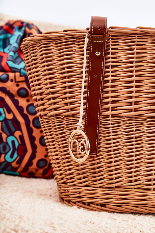 Pletená taška košík NOBO XM0040 Béžový