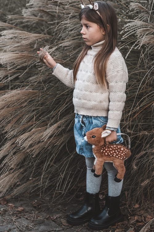 Detské topánky na posúvaní izolovanej čiernej Jolynn