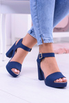 Dámske gumové námornícke modré sandále na post Meliski View