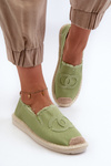 Klasické Dámské Espadrily Zelené Flaure