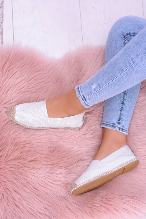 Trblietky espadrilles lu boo biele