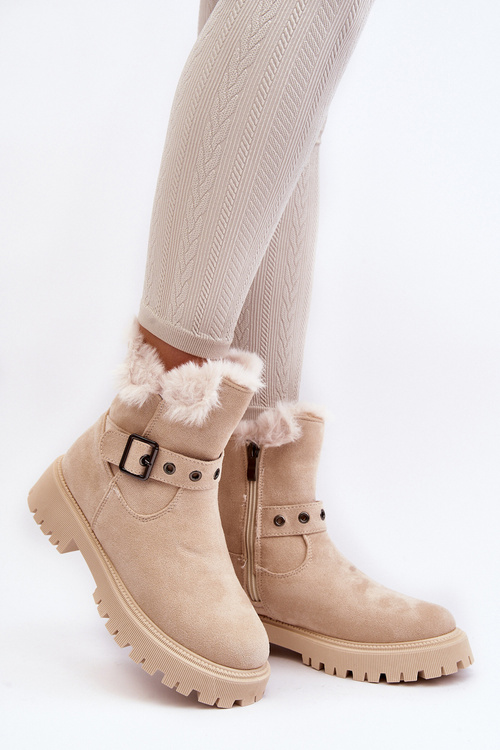 Dámske topánky s béžovým posúvačom Morcos