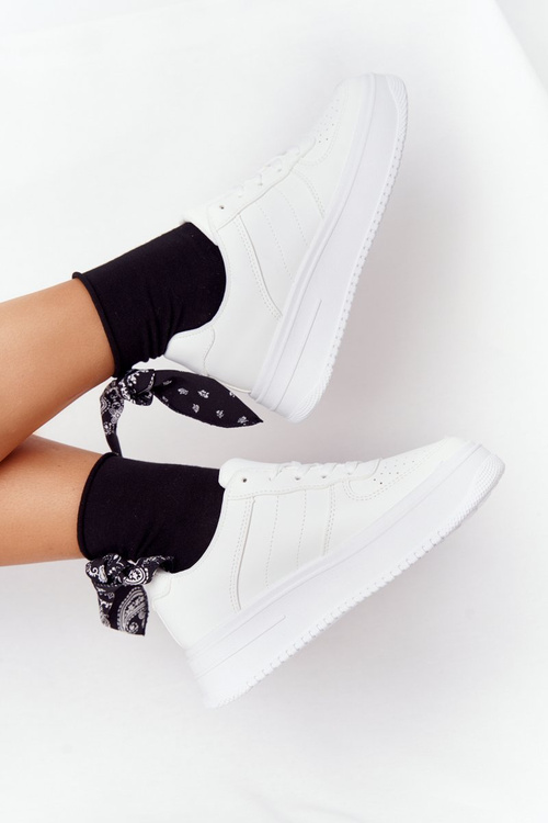 Dámske športové topánky na platforme biele, toto som ja