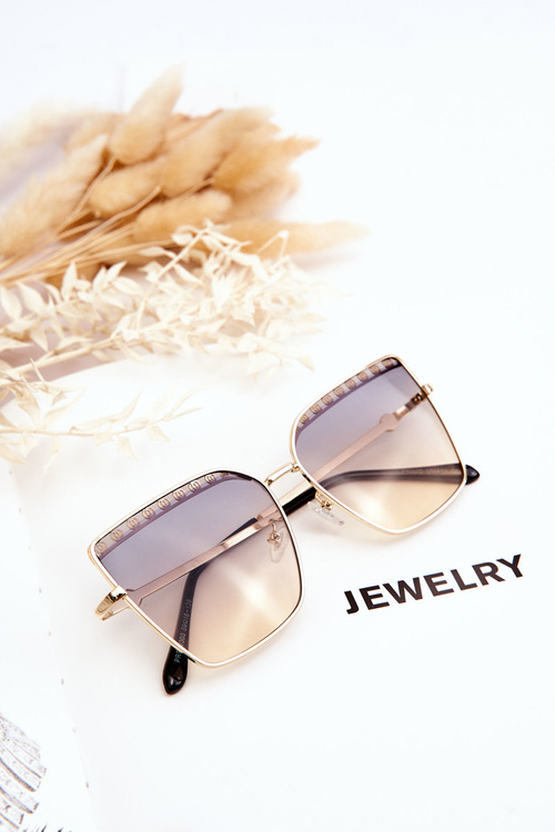 Velké sluneční brýle Prius V303 Gradient modro-oranžové