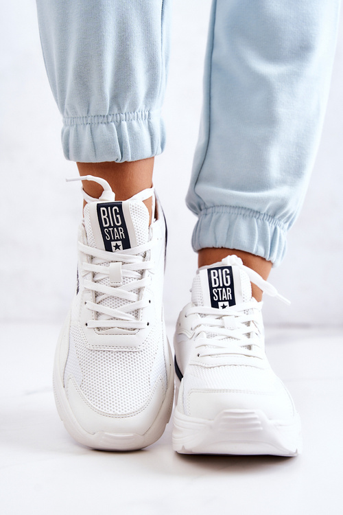 Módní tenisky Sportovní obuv Big Star JJ274596 Bílá