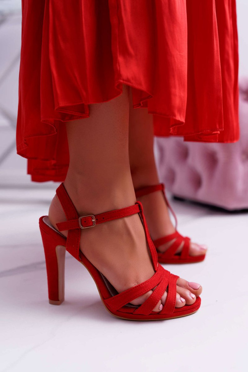Dámské Sandály červené Silela