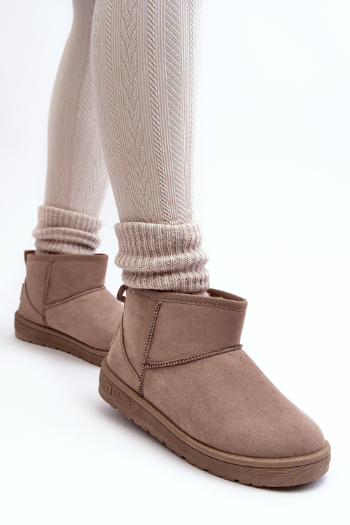 Dámské zateplené sněhule Big Star KK274294 tmavě hnědé