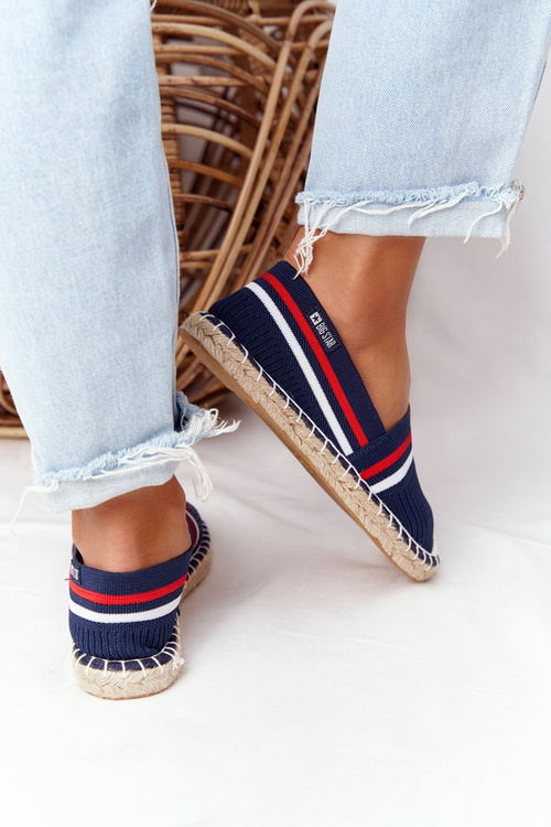 Espadrilles na pletenej podrážke veľkej hviezdy HH274483 Navy Blue