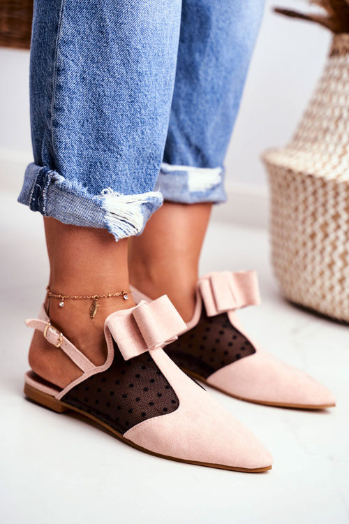 Lu Boo dámské baleríny Růžový Domino