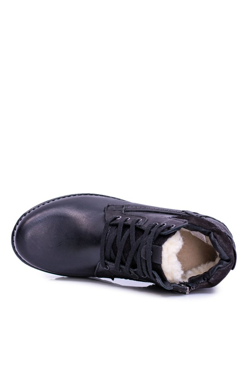 Pánske a mládežnícke topánky Čierne izolované Komodo 885 Fleece