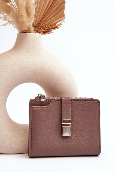 Dámská peněženka z ekokůže světle hnědá Lazara