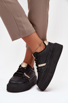 Dámské Sneakersy Na Platformě Big Star SS274360 Černé