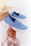 Dětské Nazouvací Tenisky Slip-On Big Star HH374108 Modré